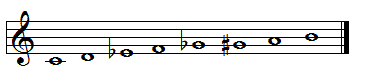 Diminished scale on C